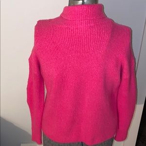 french connection hot pink sweater